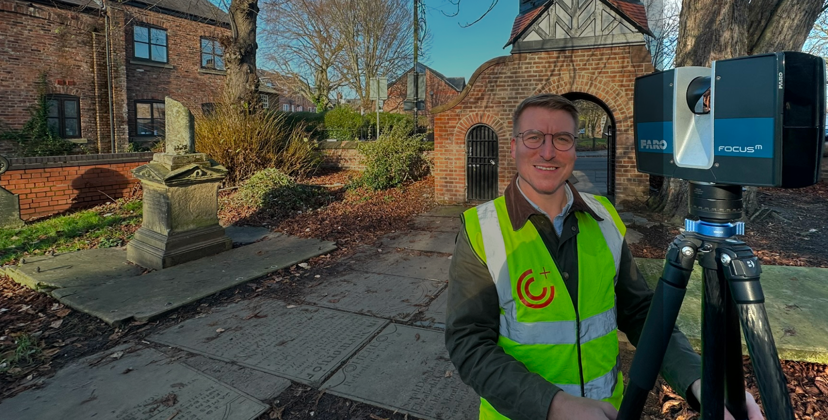 Professional Building Surveyor with 3D Laser Scanner